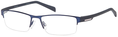Blue Light Blocking Glasses Rectangle Half Rim 201905 Eyeglasses Includes Blue Light Blocking Lenses