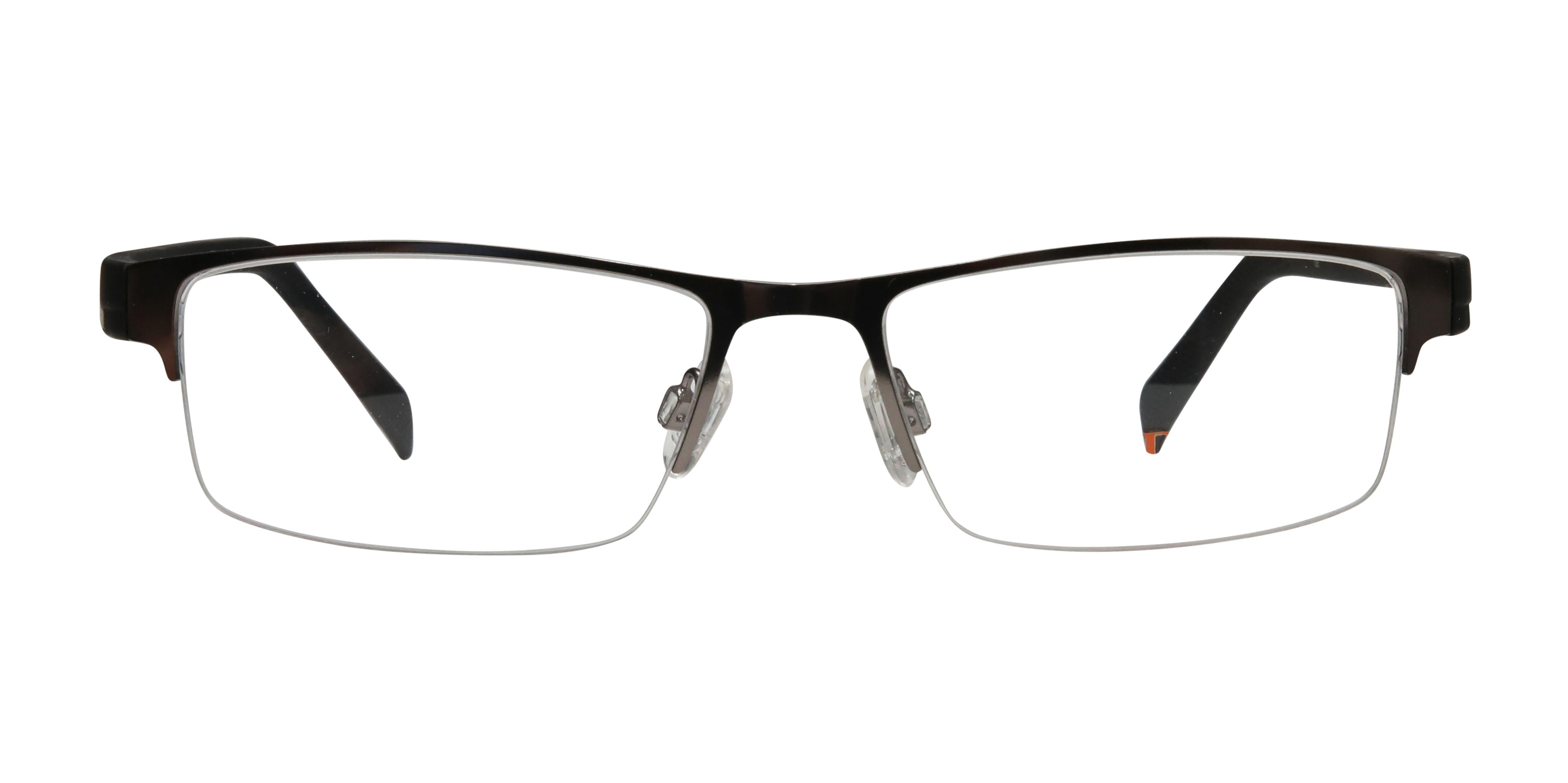 Blue Light Blocking Glasses Rectangle Half Rim 201905